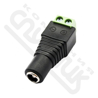 Разъем питания гнездо с клеммной колодкой 2.1х5.5mm SAT